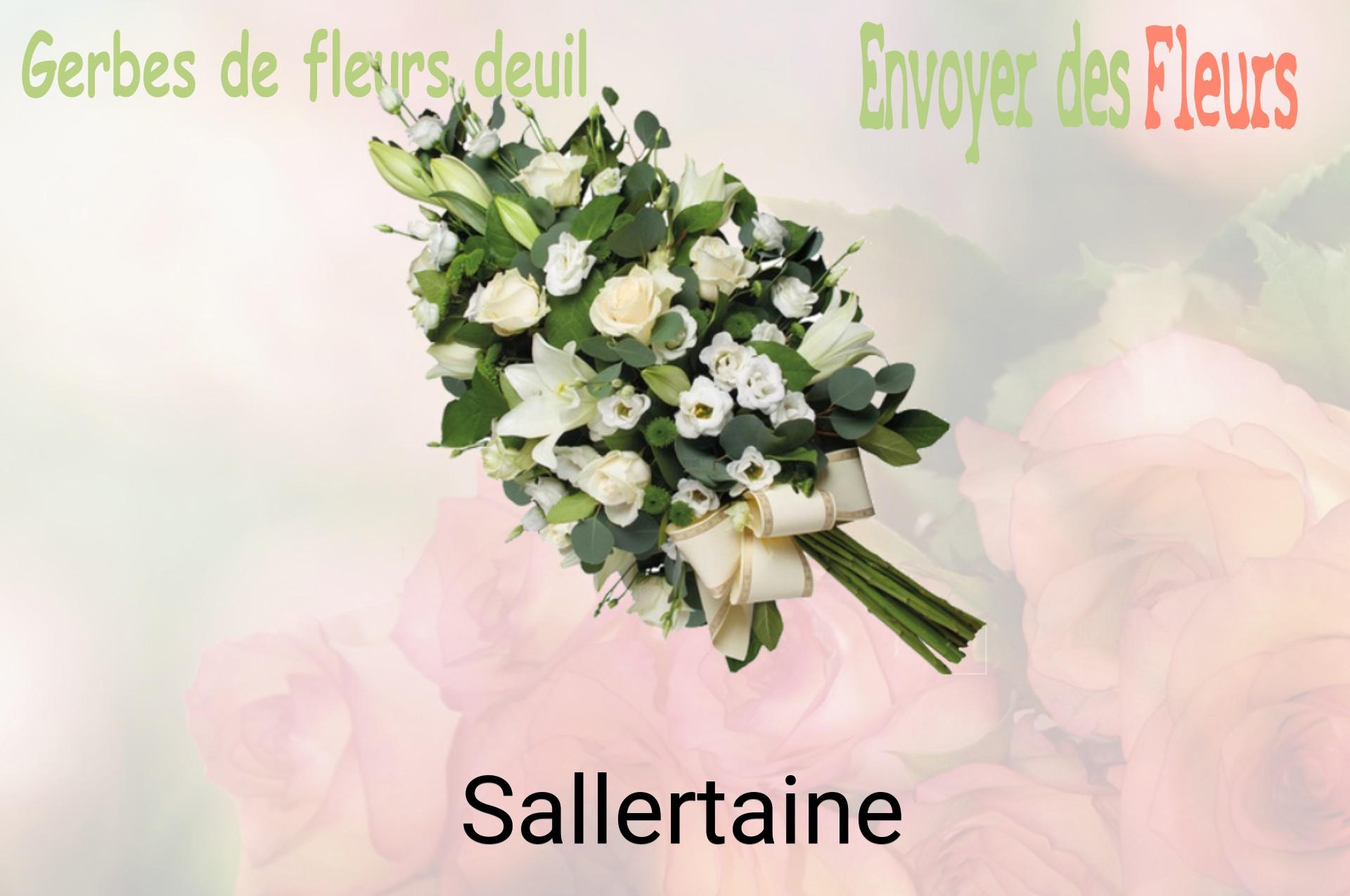 Gerbe de fleurs de deuil livrée à Sallertaine